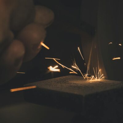 Photo of Hand With Spark